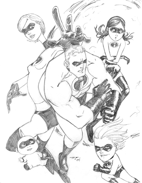The Incredibles Sketches